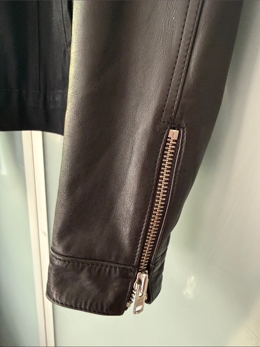 The Kooples Black Mixed-Media Jean Jacket - Picture 6 of 8